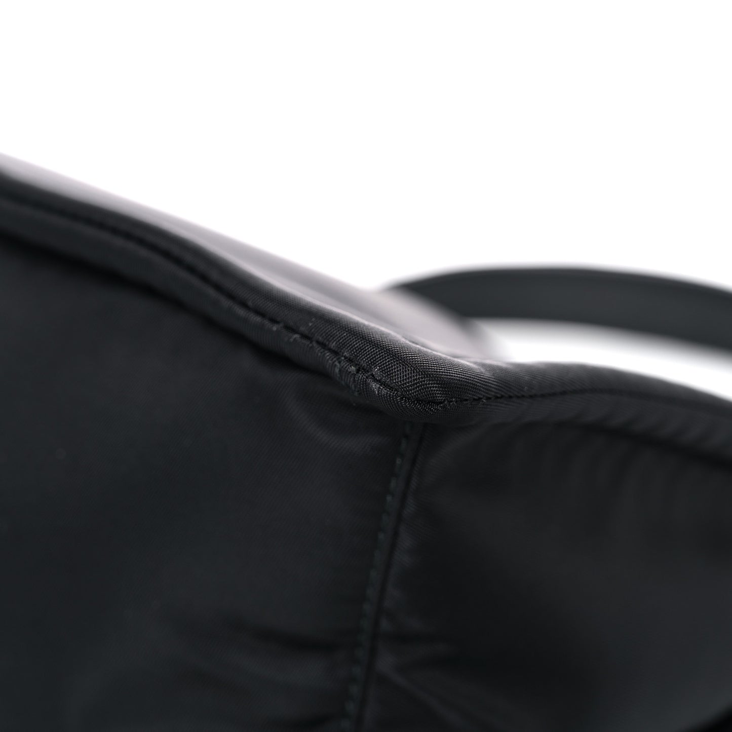 Tessuto Nylon Padded Chain Shoulder Bag Black