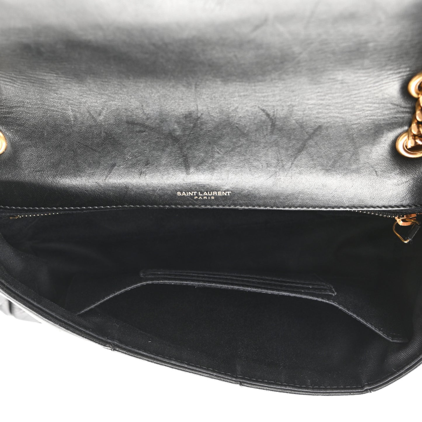 Lambskin Patchwork Monogram Medium Jamie Black