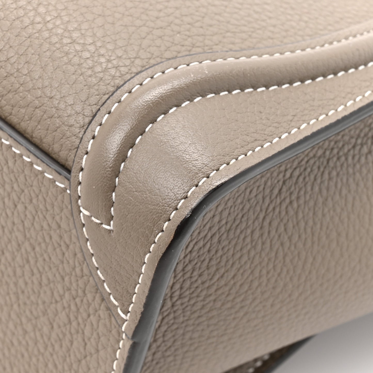 Drummed Calfskin Nano Luggage Souris