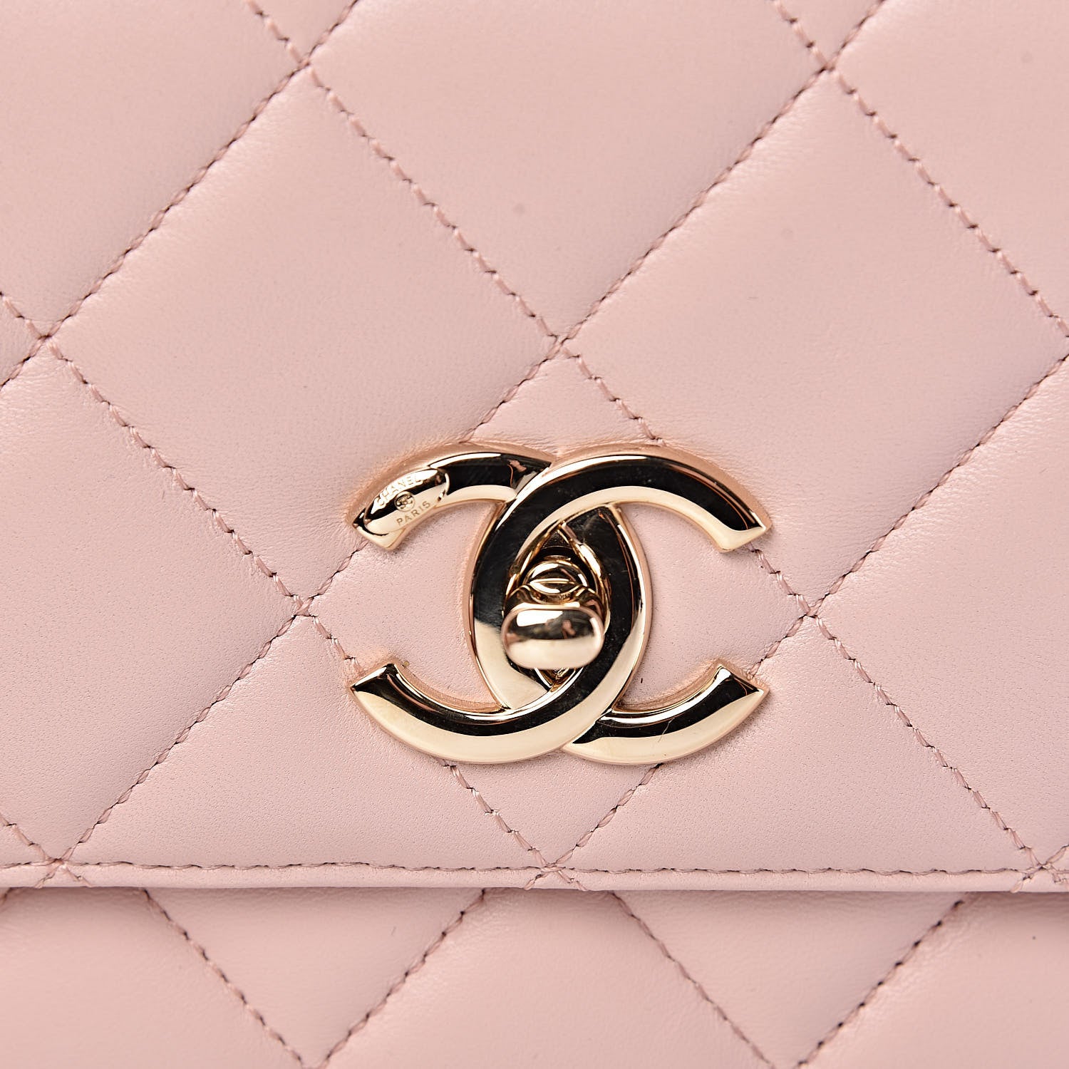 Chanel Lambskin Quilted Medium Trendy CC Flap Light Pink 10 of 11