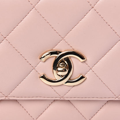 Chanel Lambskin Quilted Medium Trendy CC Flap Light Pink 10 of 11