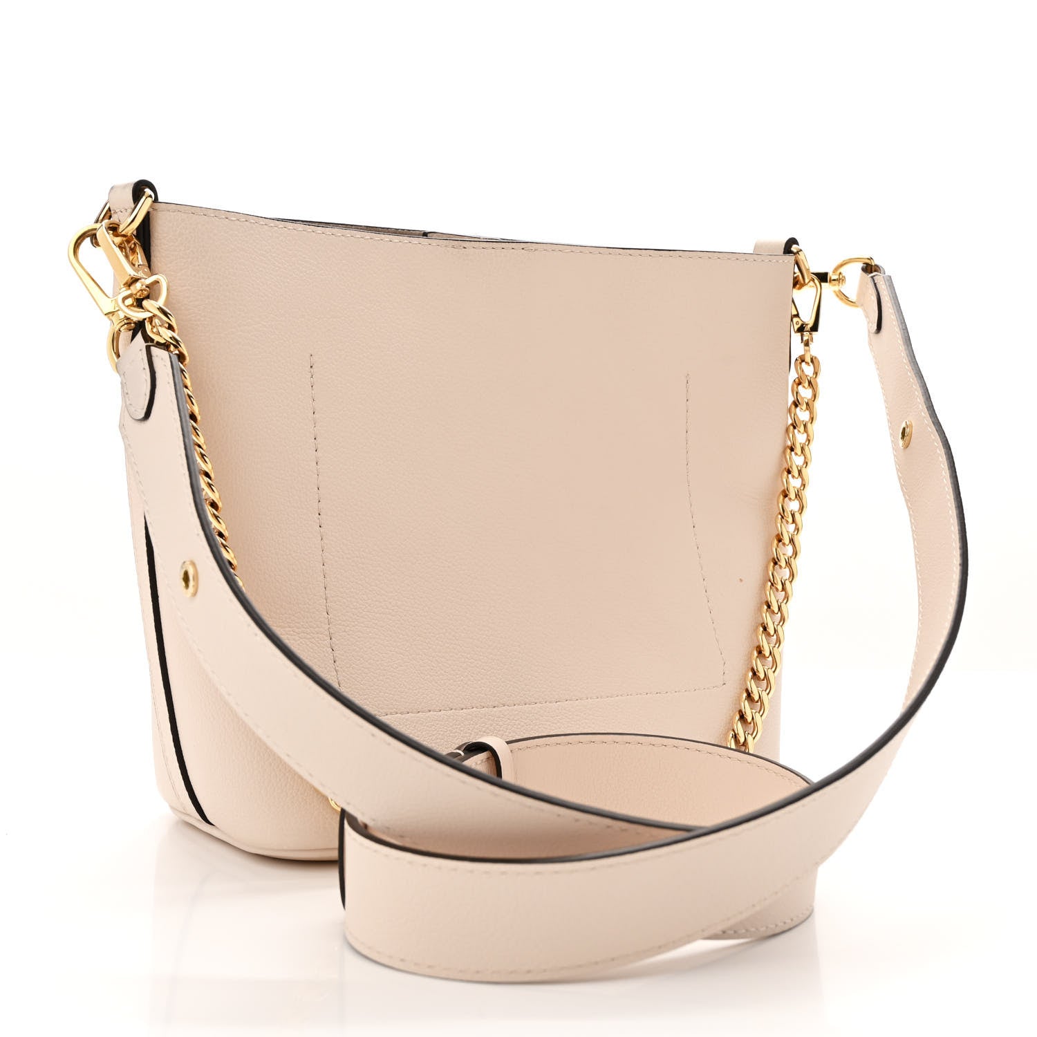Louis Vuitton Grained Calfskin Lock and Walk Bucket Quartz 3 of 13