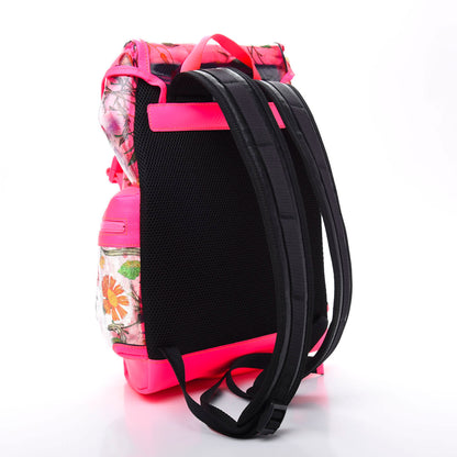 Gucci PVC Floral Double Buckle Backpack Fuchsia 2 of 10