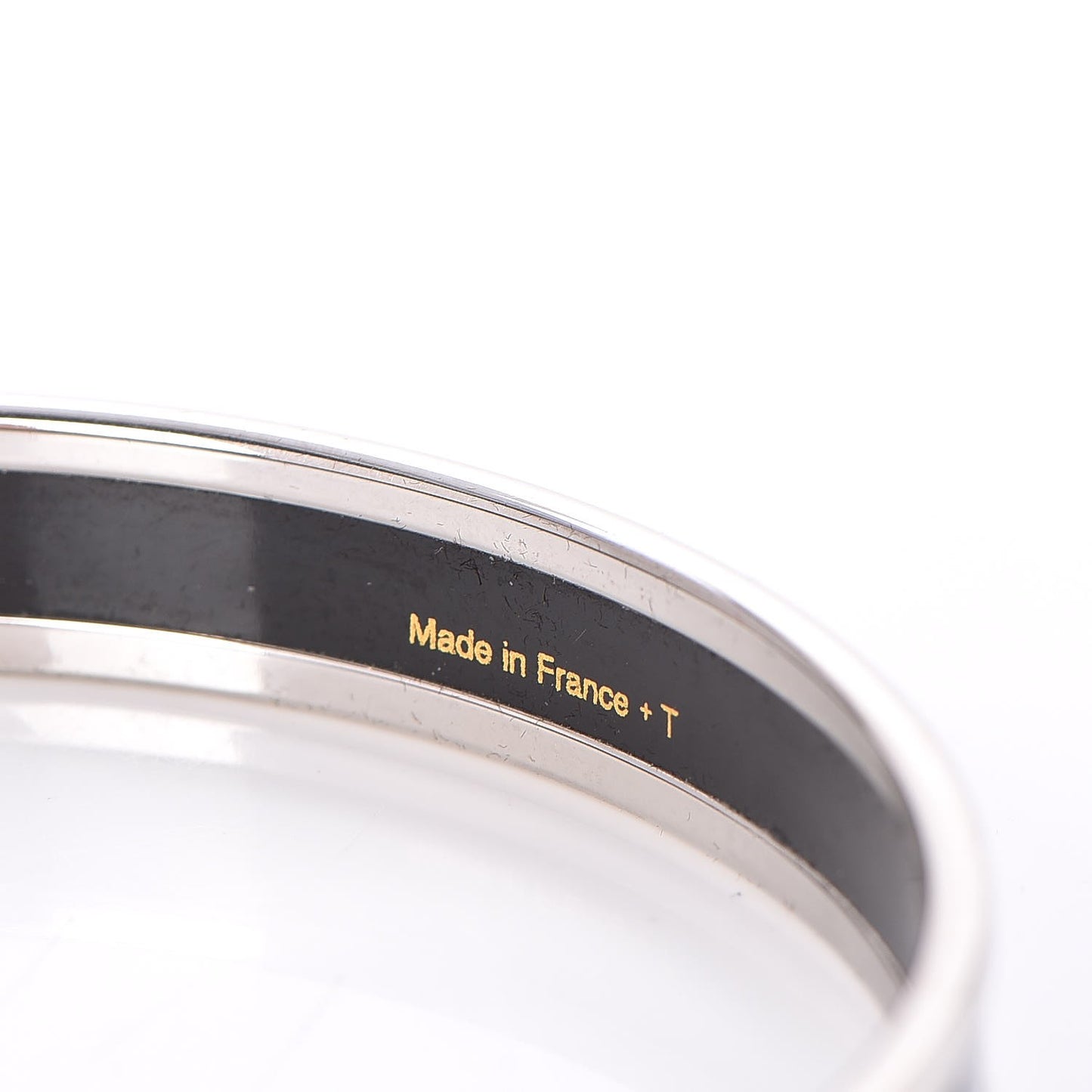 Enamel Printed Narrow Les Léopards Bracelet 65 Black