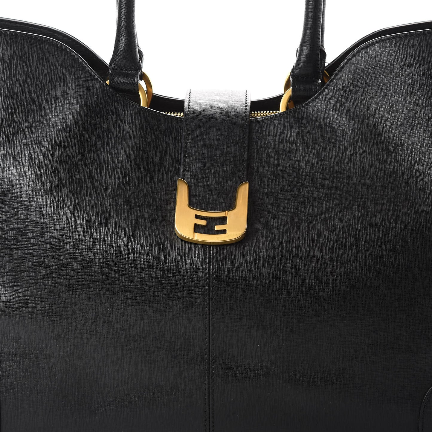 Vitello Elite Chameleon Shopper Tote Black