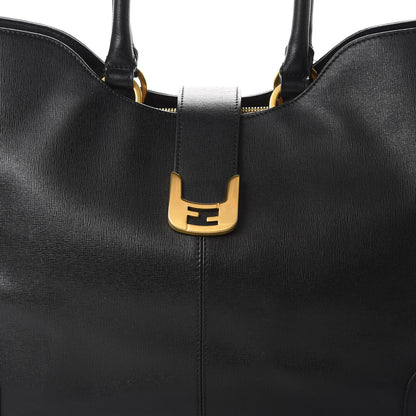 Fendi Vitello Elite Chameleon Shopper Tote Black 8 of 13