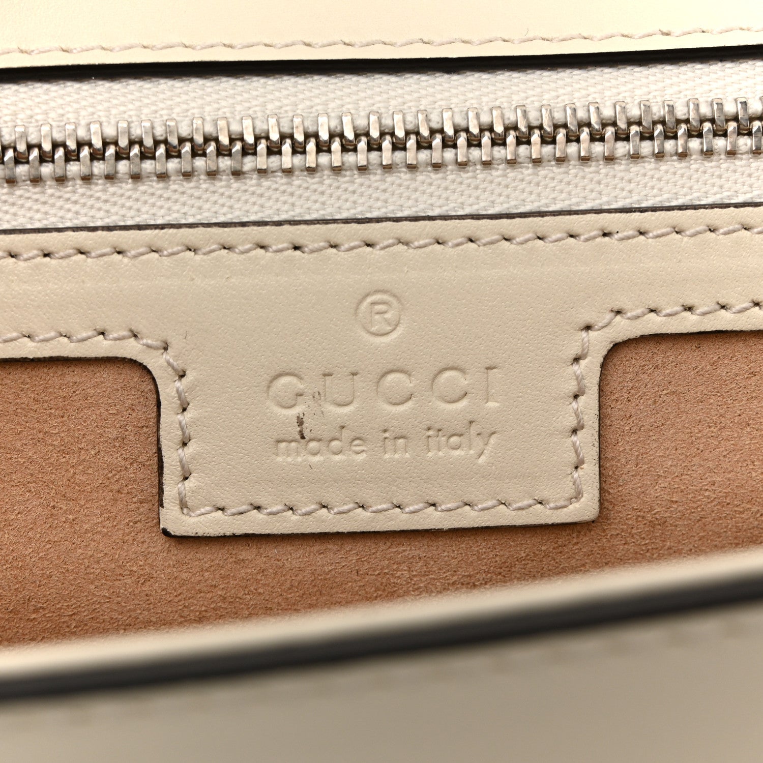 Gucci Senna Calfskin Petite GG Top Handle Shoulder Bag Mystic White 6 of 14