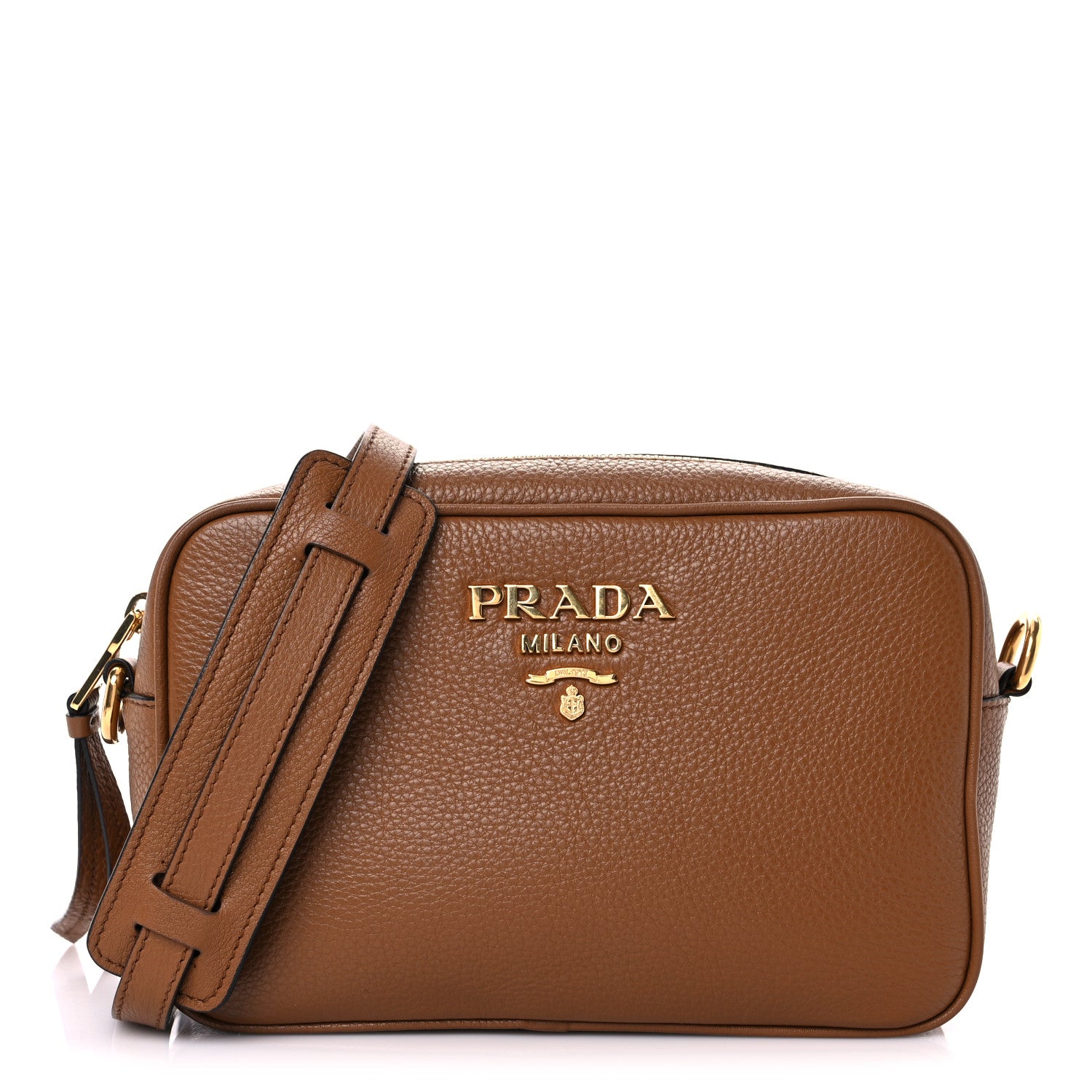 Prada Vitello Daino Camera Crossbody Cannella 1 of 9