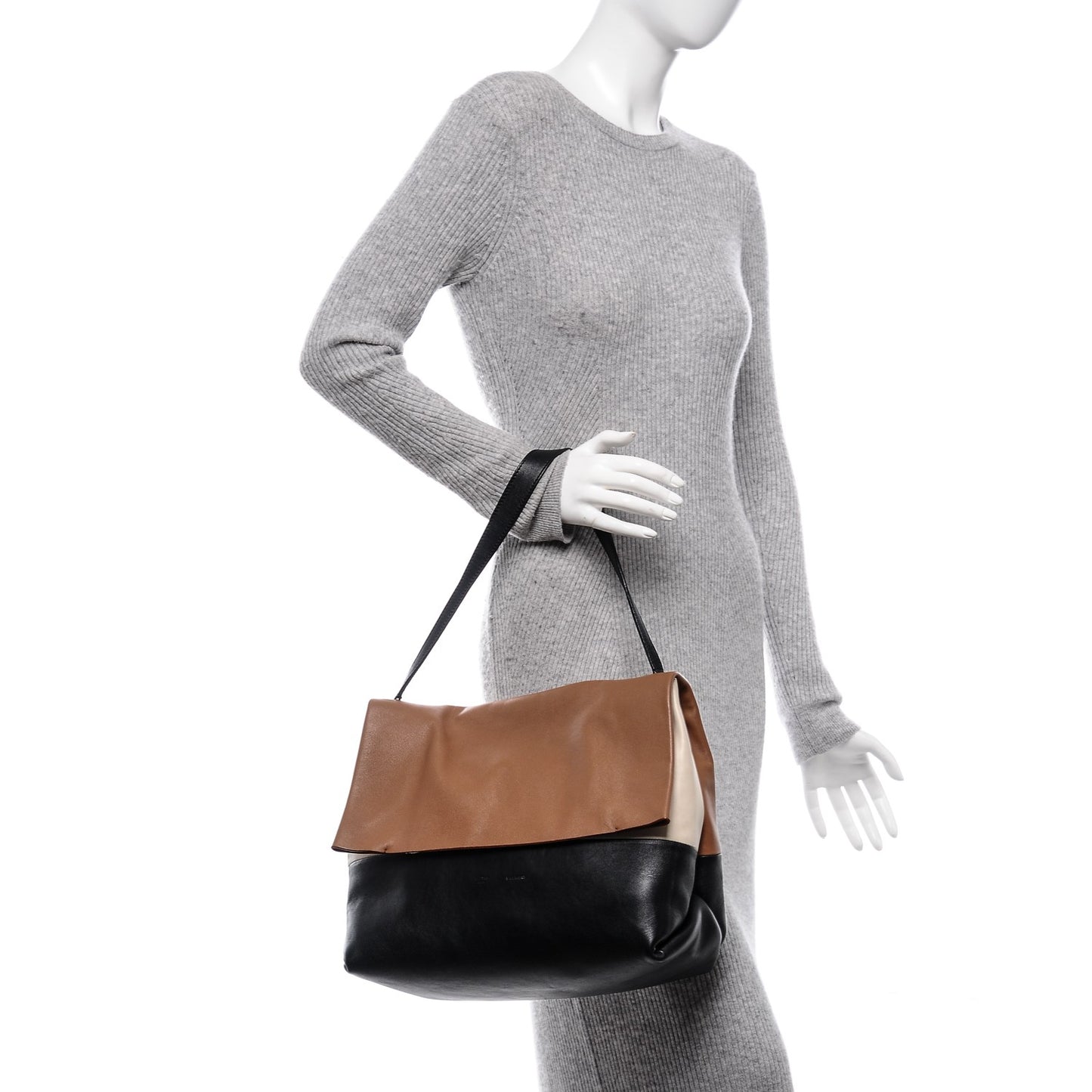 Calfskin All Soft Shoulder Bag Tan