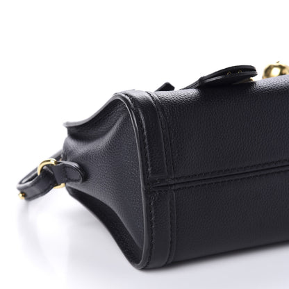 Alexander McQueen Pebbled Calfskin Mini Padlock Tote Black 6 of 10