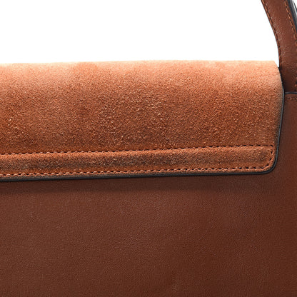 Chloe Suede Calfskin Small Faye Shoulder Bag Tobacco 10 of 11
