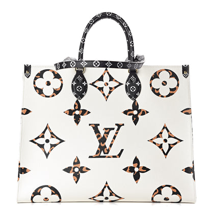 Louis Vuitton Monogram Giant Jungle Onthego GM Ivory 1 of 10