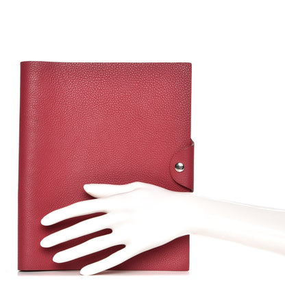 Hermes Togo Ulysse MM Agenda Cover Rubis 2 of 8