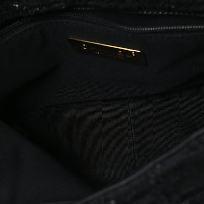 Chanel Tweed Quilted Medium Chanel 19 Flap Black Black 11 of 11