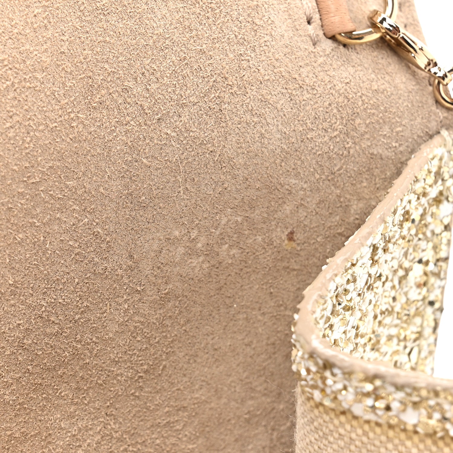 Jimmy Choo Glitter Erica Clutch Moon Sand 11 of 12