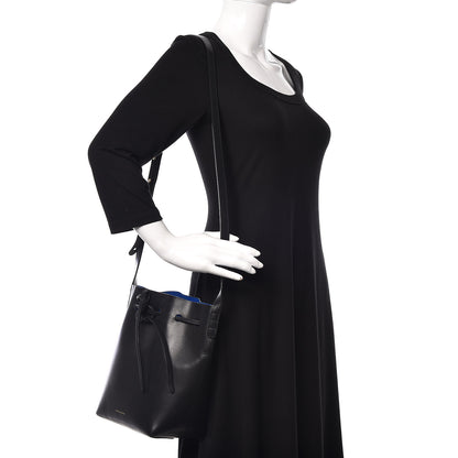 Mansur Gavriel Vegetable Tanned Calfskin Mini Bucket Bag Black Royal 2 of 20