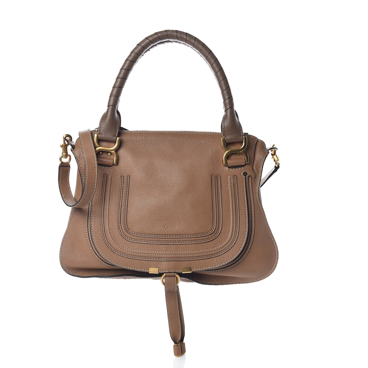 Chloe Calfskin Medium Marcie Satchel Nut 1 of 10
