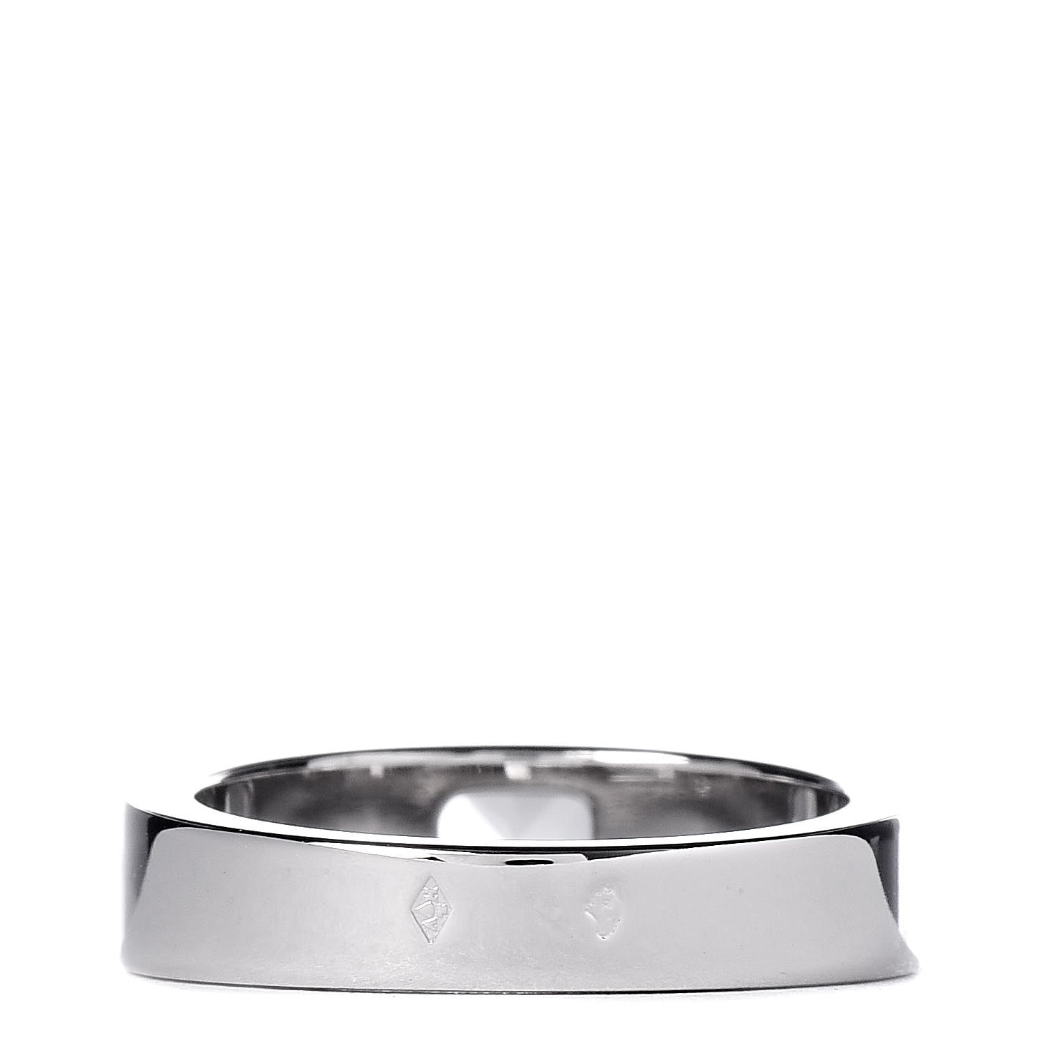 Cartier 18K White Gold Moonstone Tank Ring 53 6.5 6 of 8