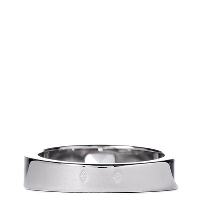 Cartier 18K White Gold Moonstone Tank Ring 53 6.5 6 of 8
