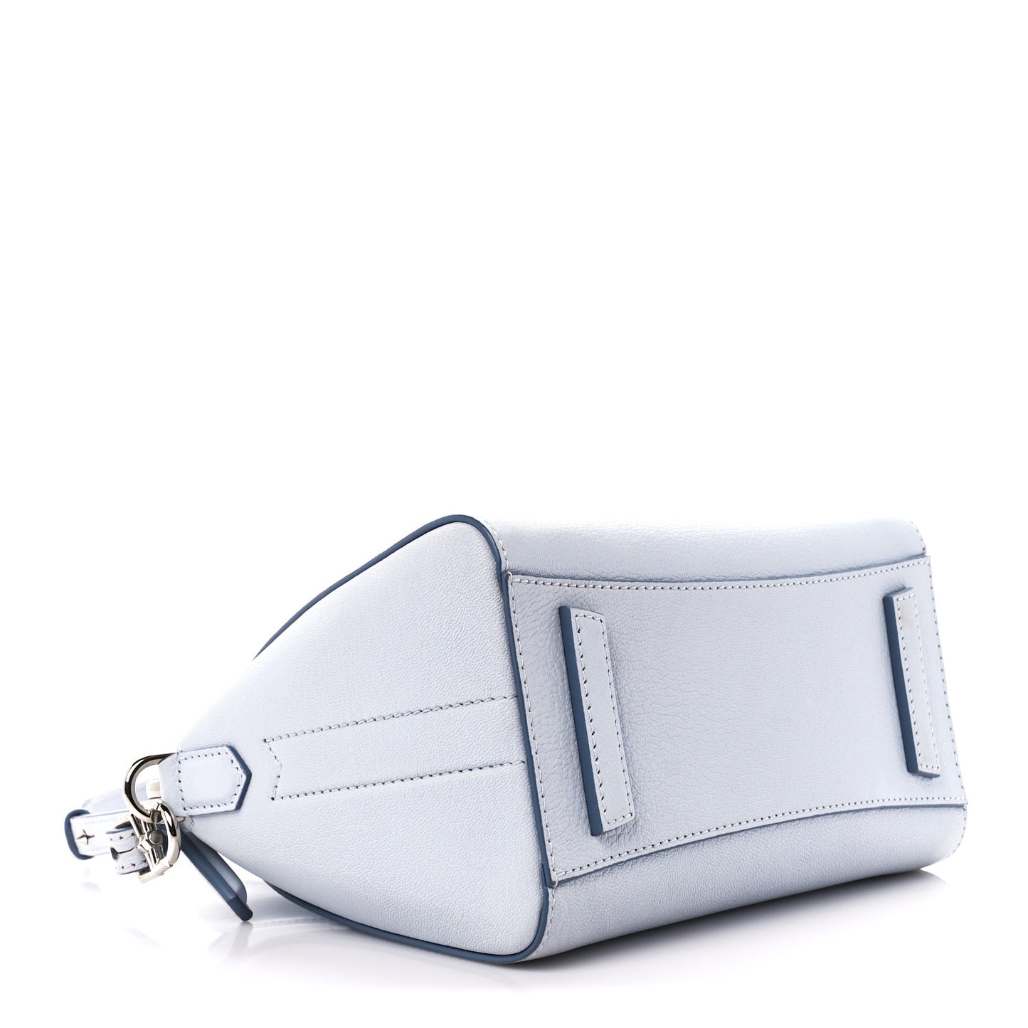 Sugar Goatskin Mini Antigona Baby Blue