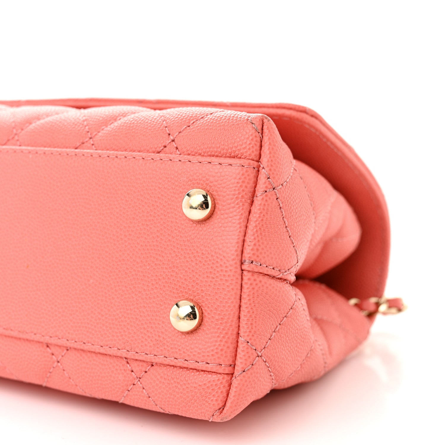 Chanel Caviar Quilted Mini Coco Handle Flap Pink 10 of 11