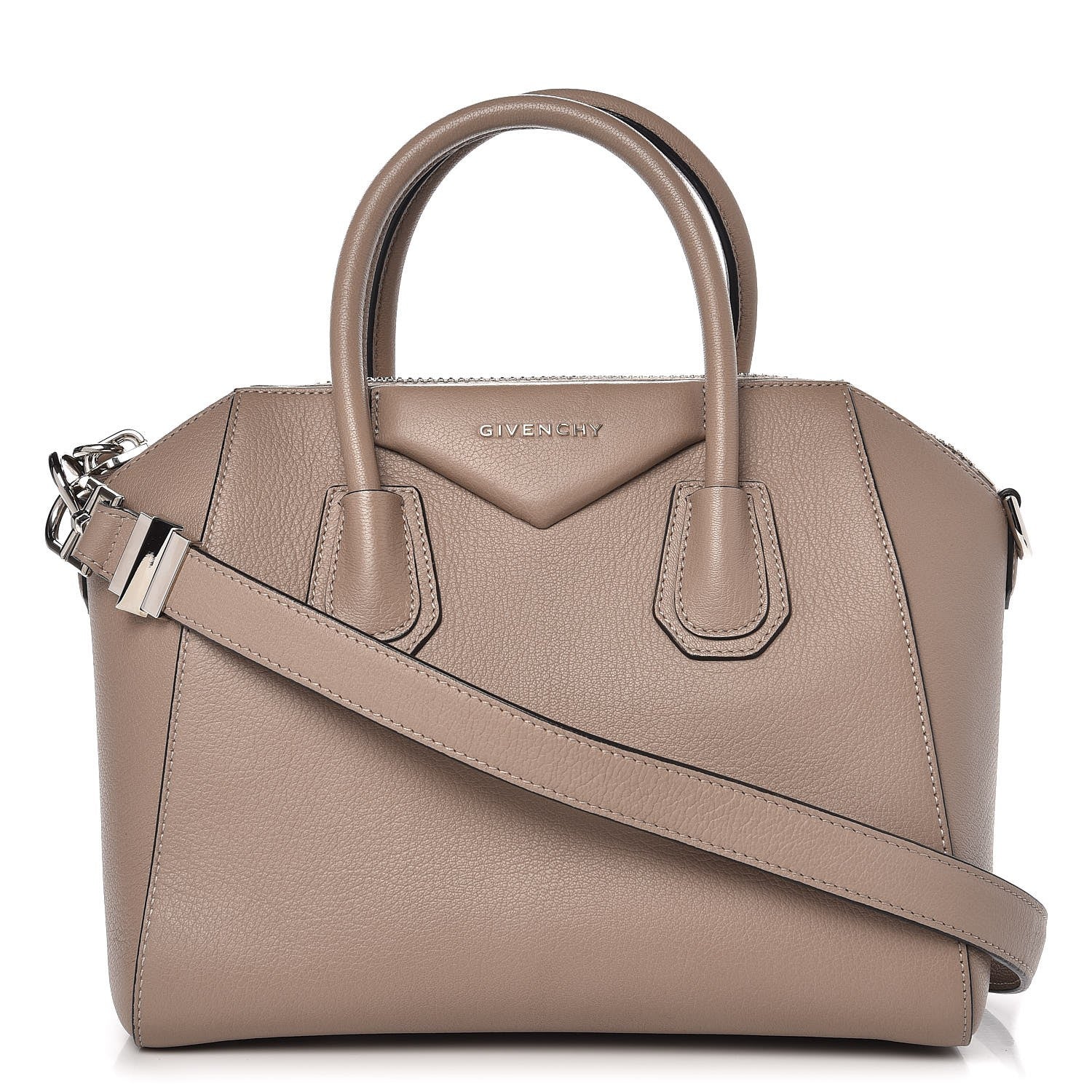 Givenchy Sugar Goatskin Small Antigona Mastic 1 of 8