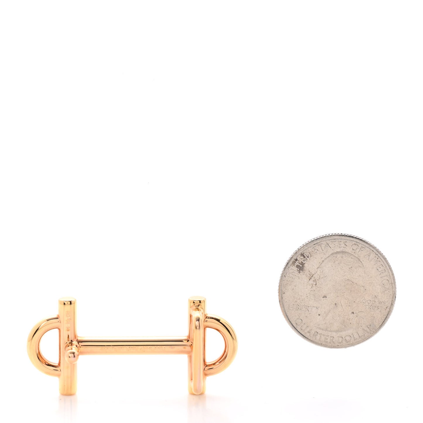 Polished 13mm Gamma Belt Buckle Gold