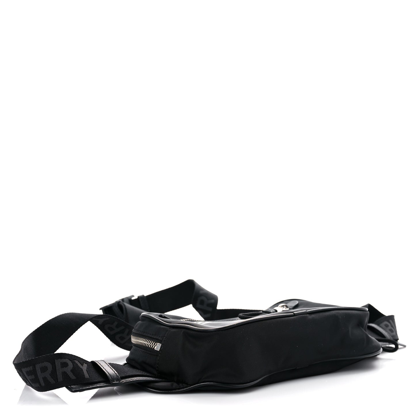 Econyl Logo Print Bum Bag Black