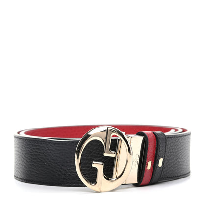 Gucci Calfskin 1973 Reversible Belt 105 42 Black Red 1 of 5