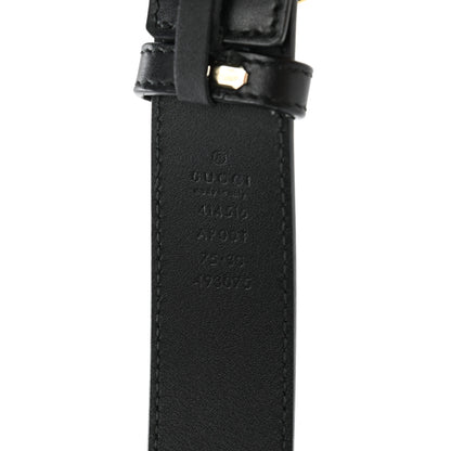 Gucci Calfskin Double G 30mm Belt 75 30 Black 5 of 8