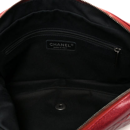 Chanel Iridescent Caviar Quilted Large Chic Flap Red 5 of 12