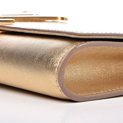 Louis Vuitton Calfskin Neo Sobe Louise EW Clutch Gold 11 of 13