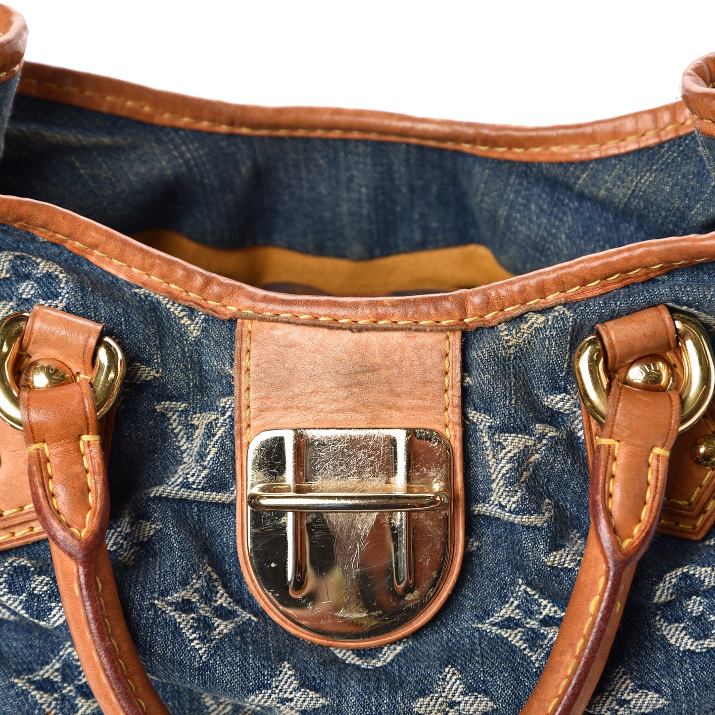 Monogram Denim Pleaty Blue