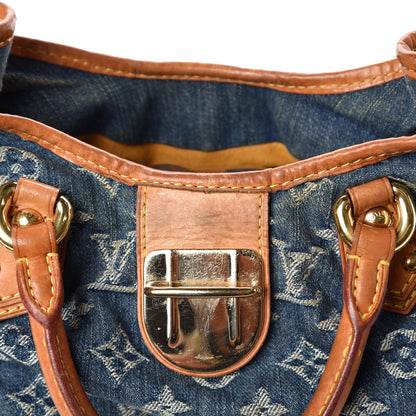 Louis Vuitton Monogram Denim Pleaty Blue 8 of 14
