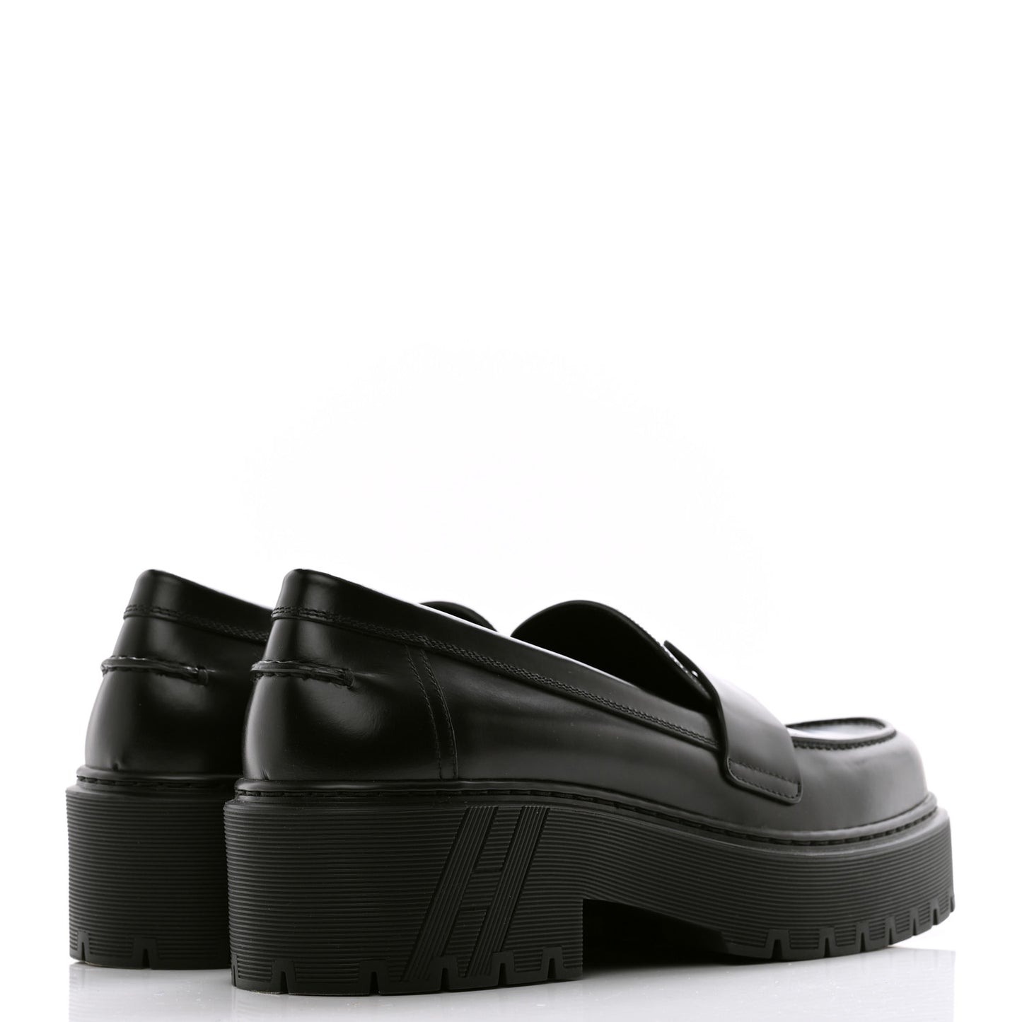 Calfskin Ivy Loafer 39.5 Black