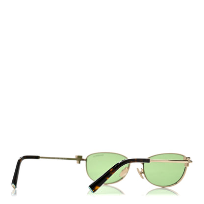 Tiffany Metal T Oval Sunglasses TF3115 Gold Green 4 of 8