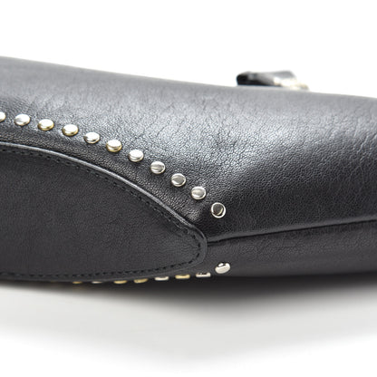 Alexander McQueen Calfskin Studded De Manta Clutch Black 10 of 11