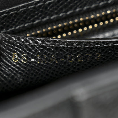 Christian Dior Grained Calfskin Saddle Bag With Strap Black 7 of 11