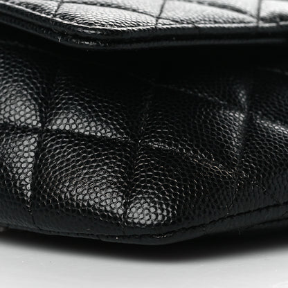 Chanel Caviar Quilted Glasses Case With Chain Black 10 of 12