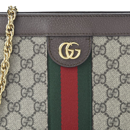 Gucci GG Supreme Monogram Web Small Ophidia Chain Shoulder Bag Brown 10 of 10