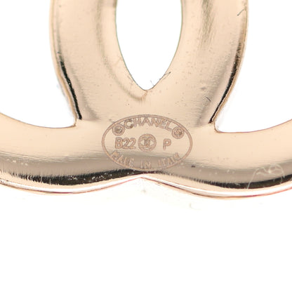 Chanel Lambskin Chain CC Round Earrings Gold Black 4 of 4