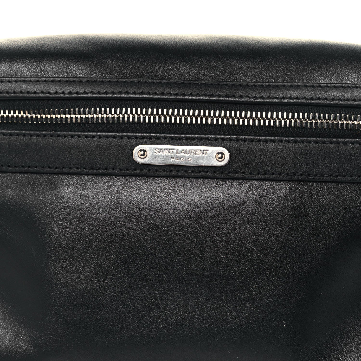 Saint Laurent Calfskin City Belt Bag Black 8 of 12