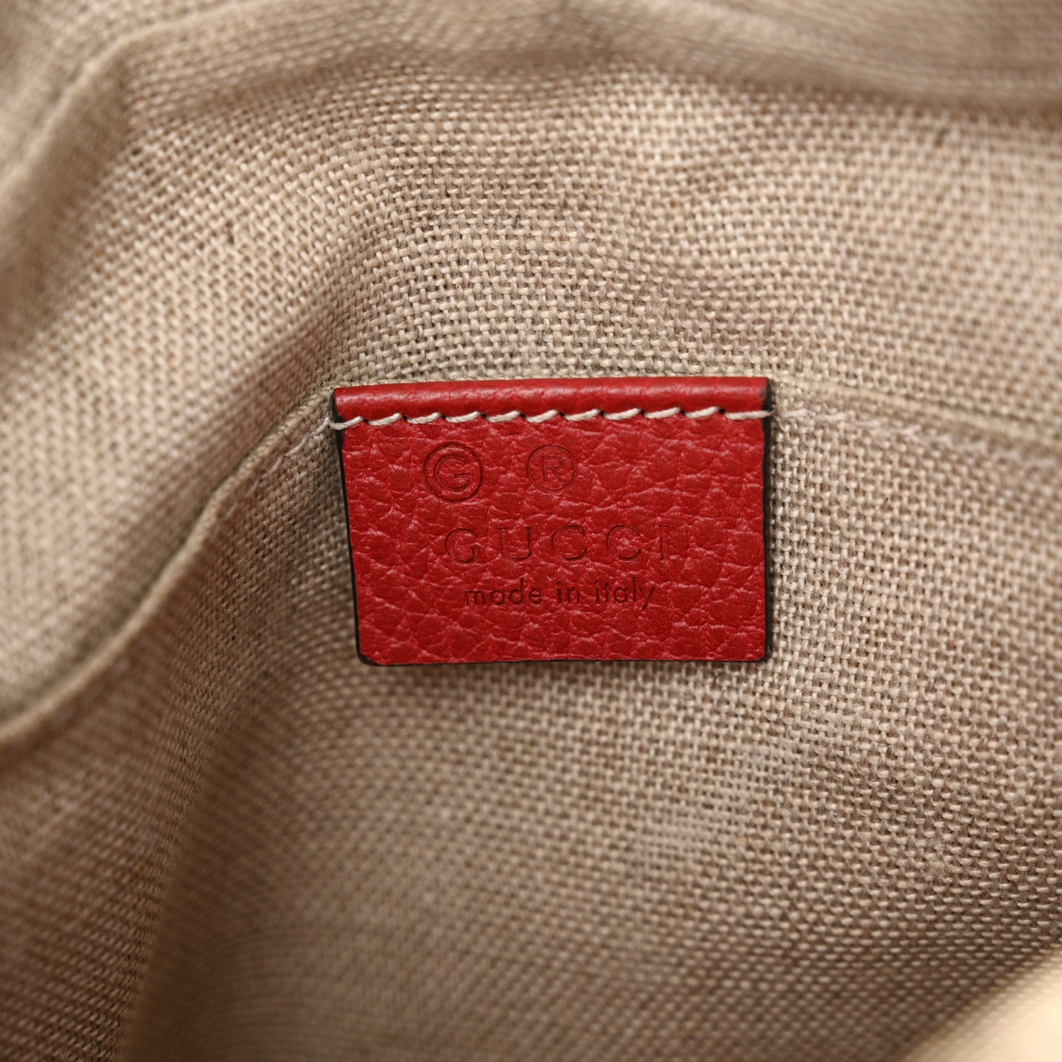 Gucci Monogram Mini Bree Messenger Bag Red 6 of 11