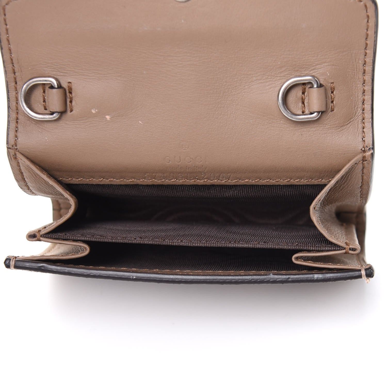 Gucci GG Supreme Monogram Dionysus Coin Purse Taupe 5 of 6