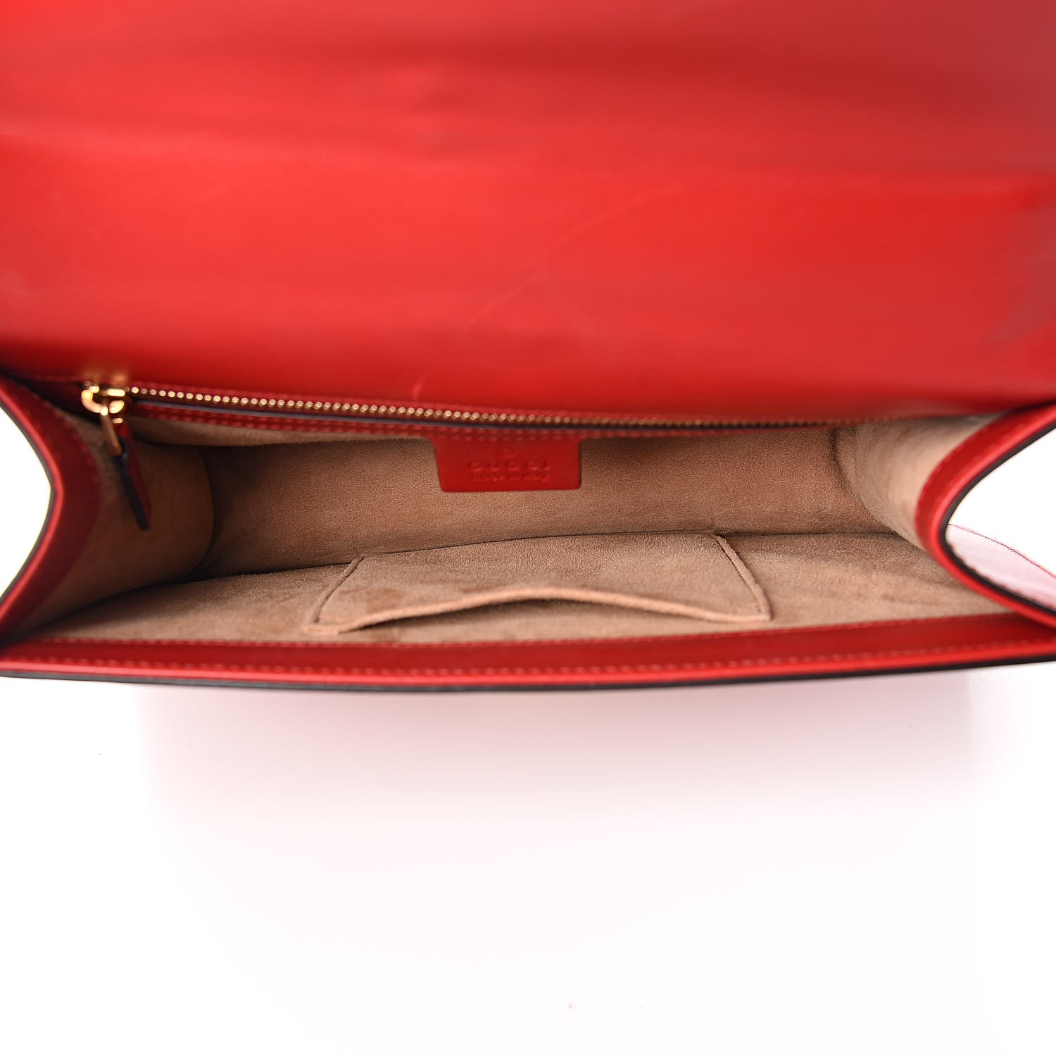 Gucci Calfskin Small Sylvie Shoulder Bag Hibiscus Red 5 of 15