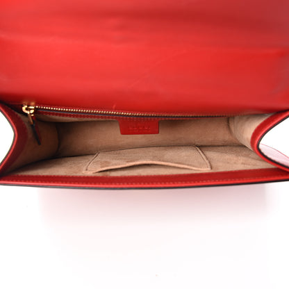 Gucci Calfskin Small Sylvie Shoulder Bag Hibiscus Red 5 of 15