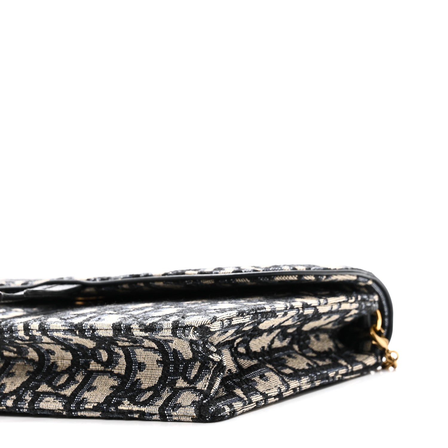 Christian Dior Oblique Saddle Chain Pouch Blue 9 of 9
