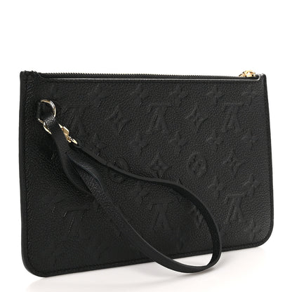 Louis Vuitton LV X TM Empreinte Flowers Neverfull MM Pochette Black 3 of 7