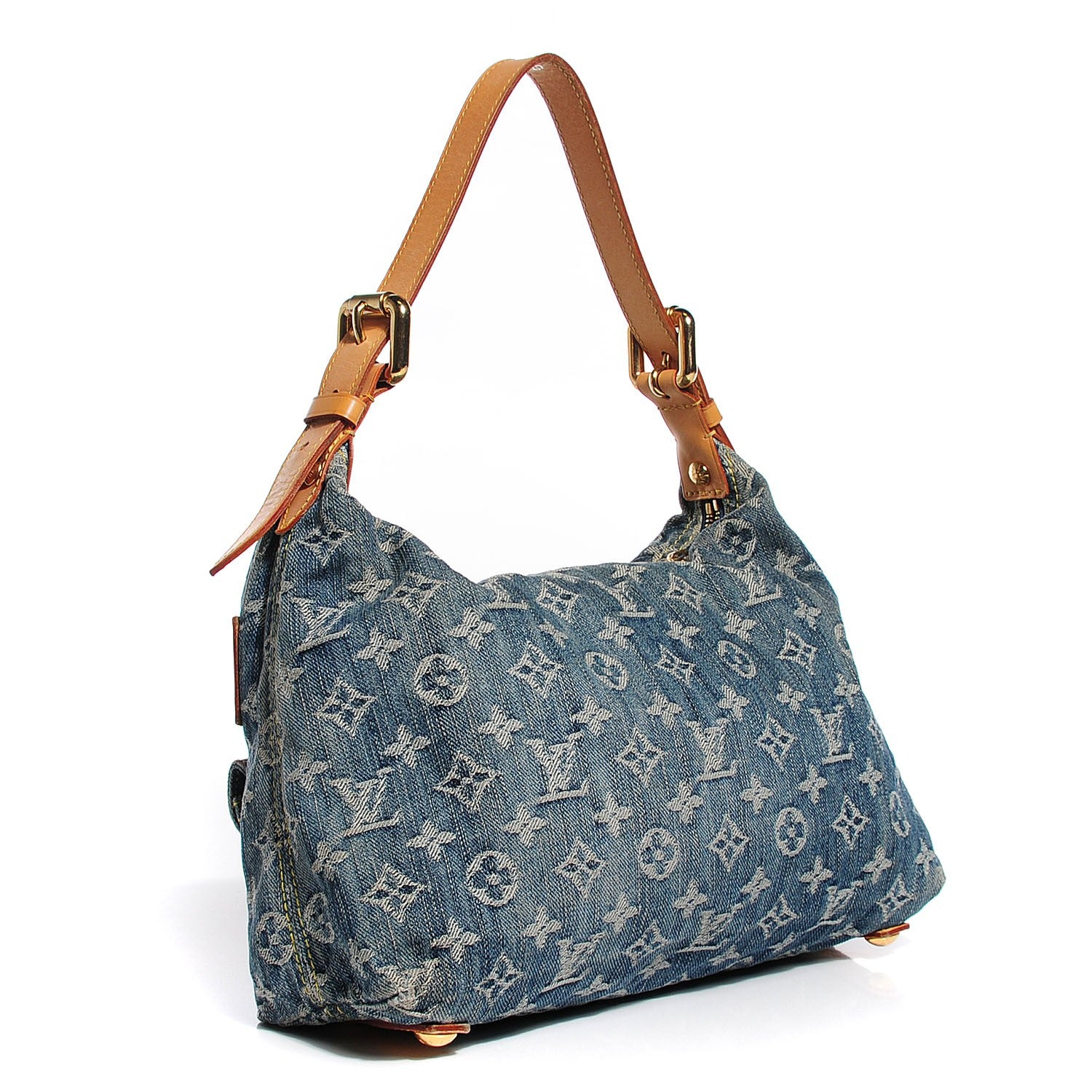 Louis Vuitton Monogram Denim Baggy PM Blue 3 of 7