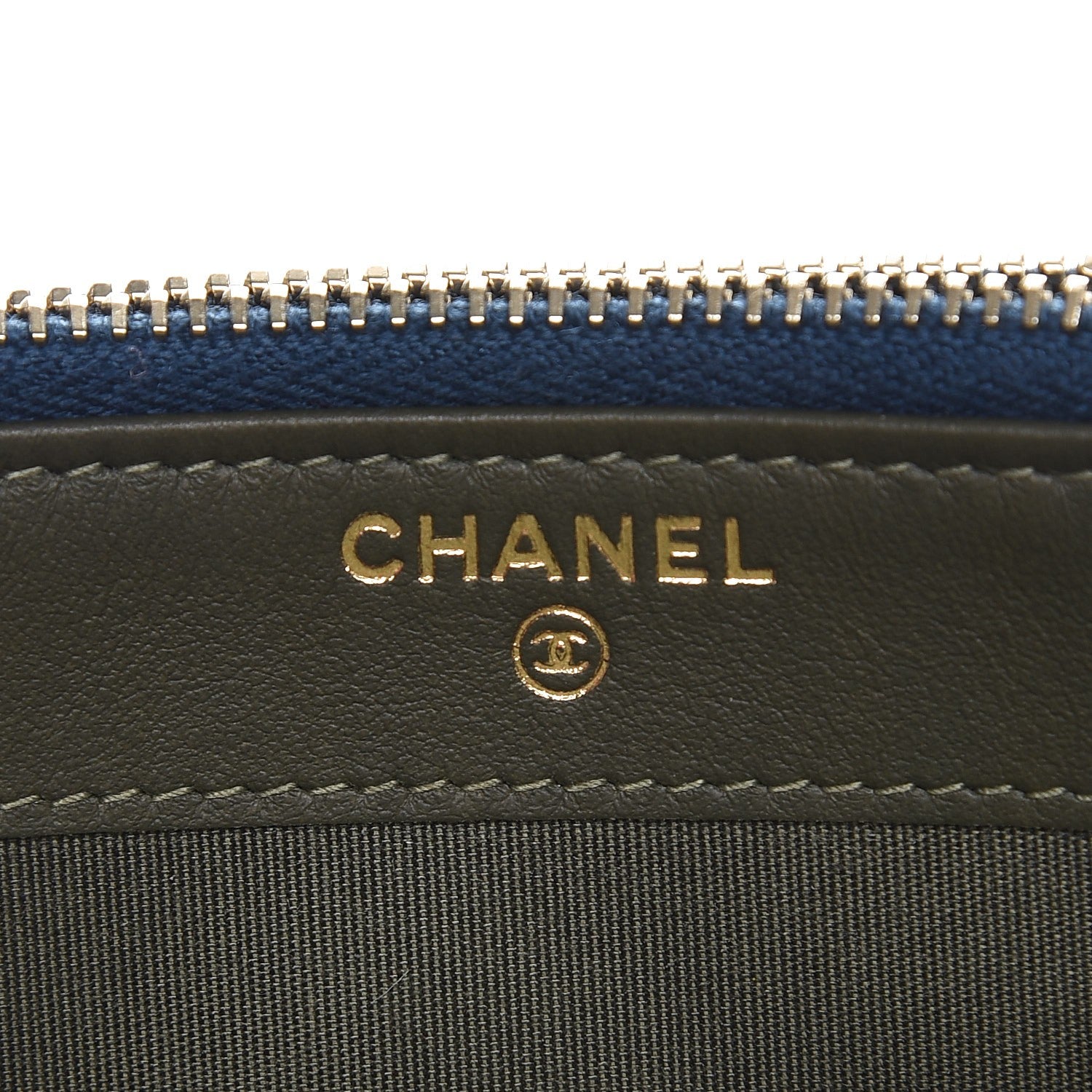 Chanel Caviar Quilted Small Boy Clutch With Chain Dark Blue 7 of 8